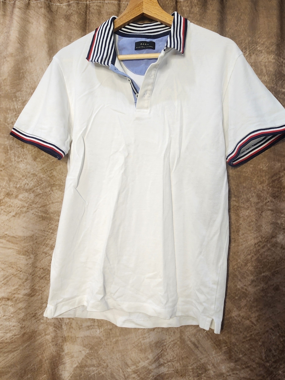 Zara White Polo Shirt – Men’s Size S (EUR S)